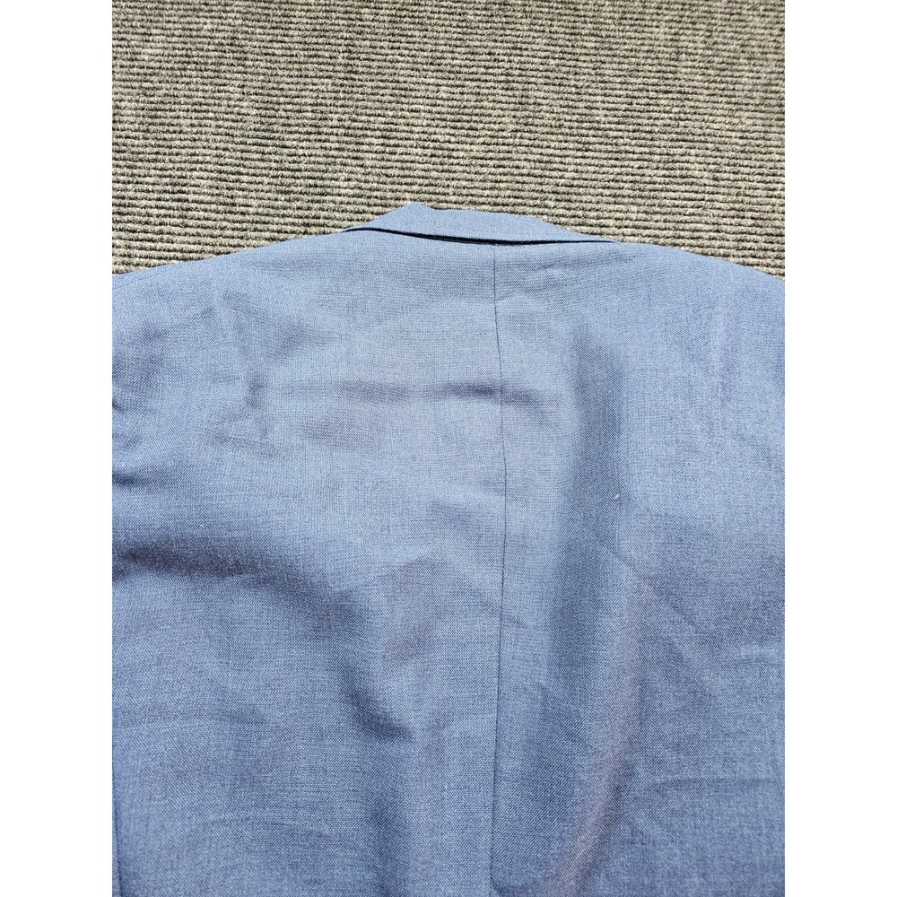 Stafford Blazer Jacket Mens XL Blue Formal Business Notch Lapel 2 Gold Button - Picture 12 of 16